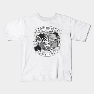 Support your local witch gang T-Shirt [ B&W ] Kids T-Shirt